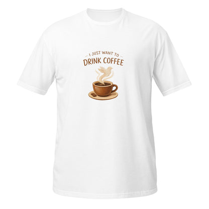 Coffee Bird Watching Shirt, Bird Lover Tee, Cozy Morning Drink