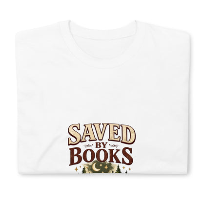 Saved By Books Shirt, Cozy Book Lover Tee, Dark Academia Forest Graphic Tshirt