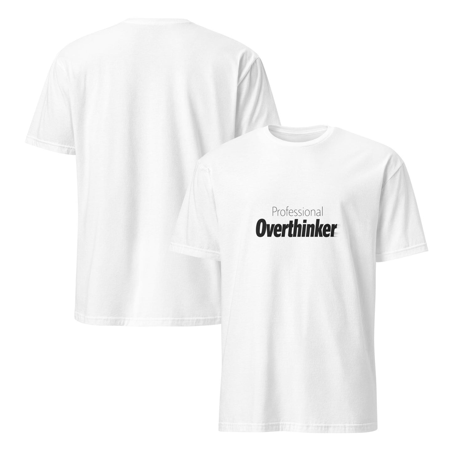 Professional Overthinker T-Shirt, Relatable Introvert, Mental Health Awareness Tee, Blur Effect Top