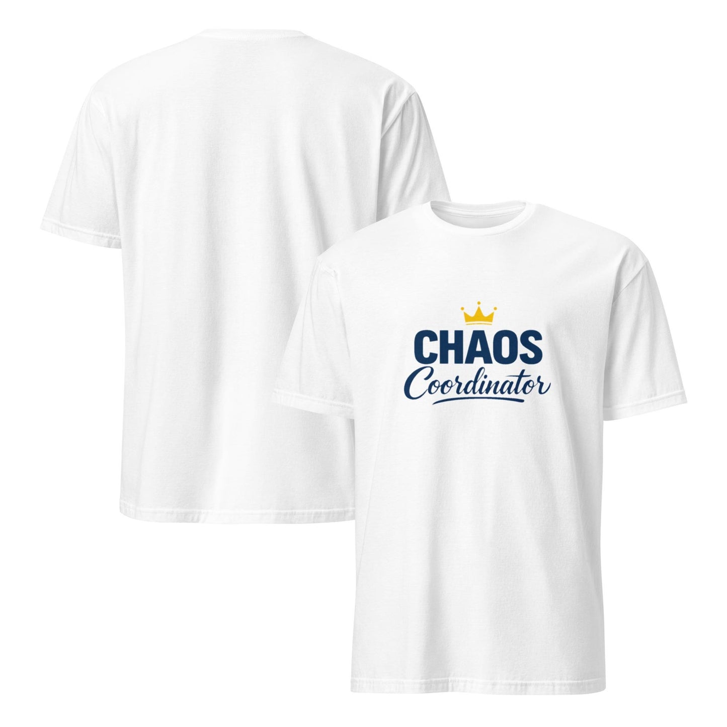 Chaos Coordinator T-Shirt Design - Funny Mom Life Shirt - Elegant Crown Typography - Mother's Day Gift