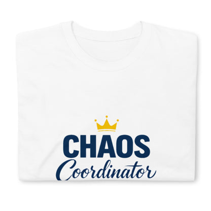 Chaos Coordinator T-Shirt Design - Funny Mom Life Shirt - Elegant Crown Typography - Mother's Day Gift
