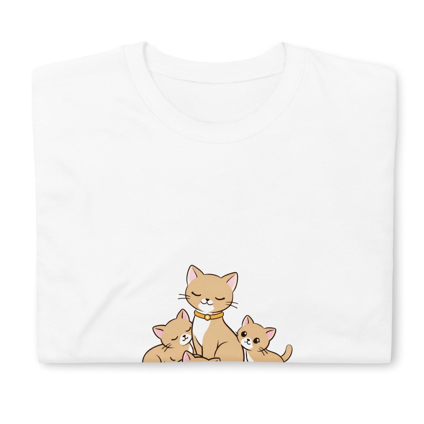 Original Girl Boss T-Shirt – Mother Cat Kittens Illustration, Gift for Cat Moms