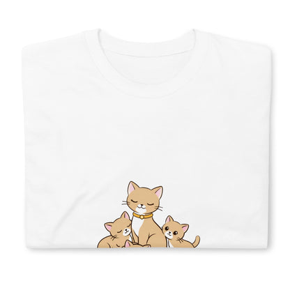 Original Girl Boss T-Shirt – Mother Cat Kittens Illustration, Gift for Cat Moms