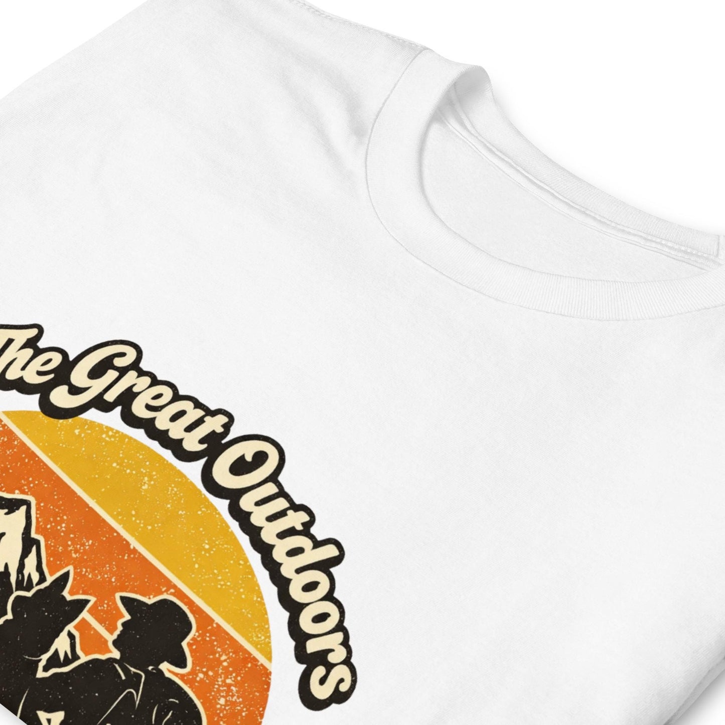 Retro Hiking Dog T-Shirt – Vintage Outdoors Adventure Tee