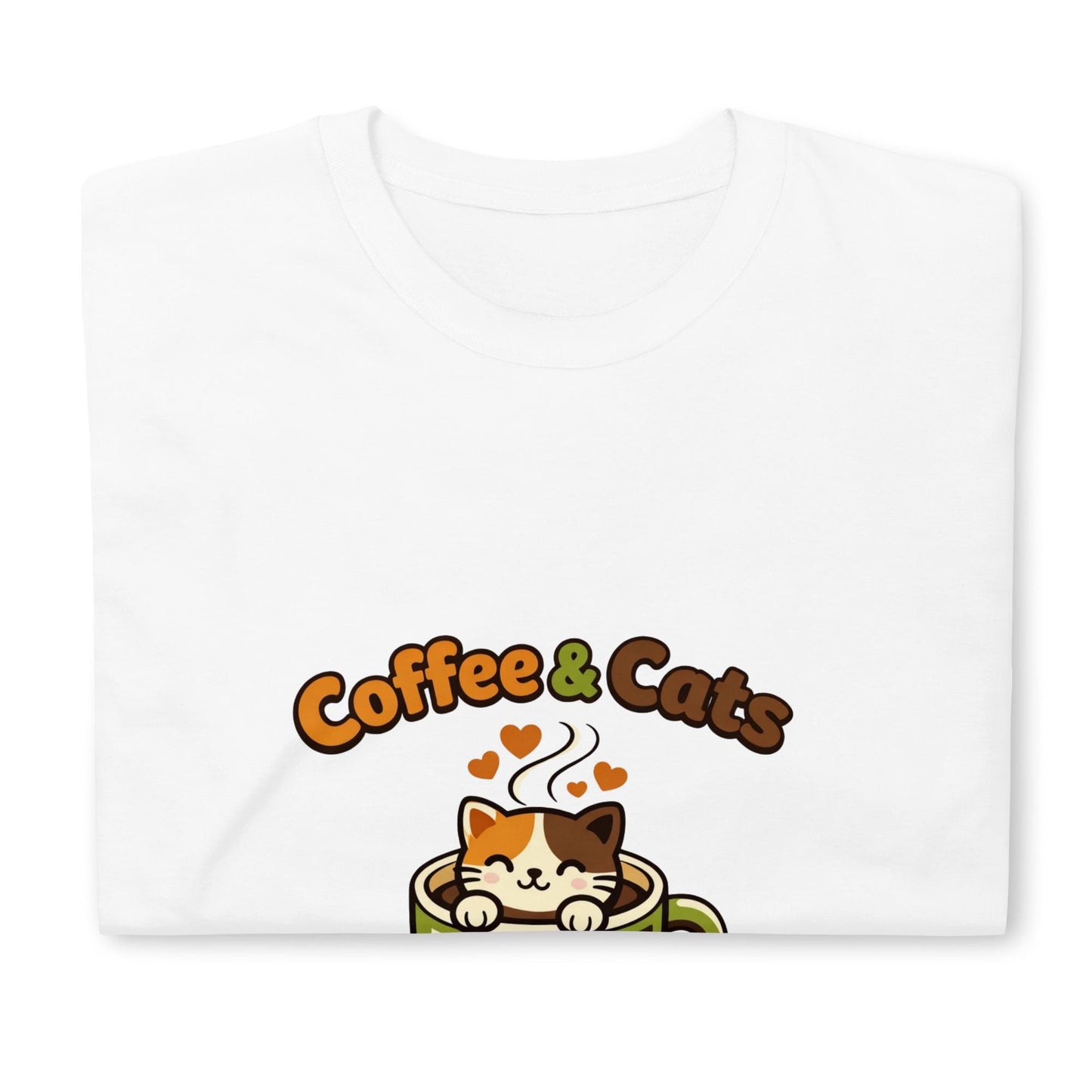 Groovy Coffee Cat T-Shirt – Retro 70s Cat Lover Tee