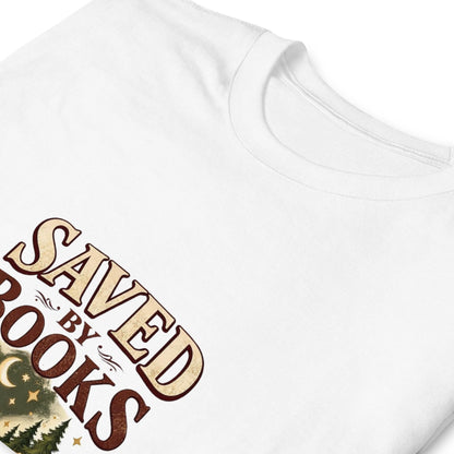 Saved By Books Shirt, Cozy Book Lover Tee, Dark Academia Forest Graphic Tshirt
