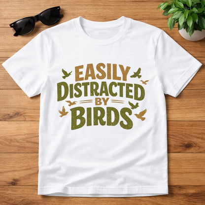 Retro Bird Watching T-Shirt, Groovy Nature Lover Tee, Birding Gift, Bird Silhouettes Shirt