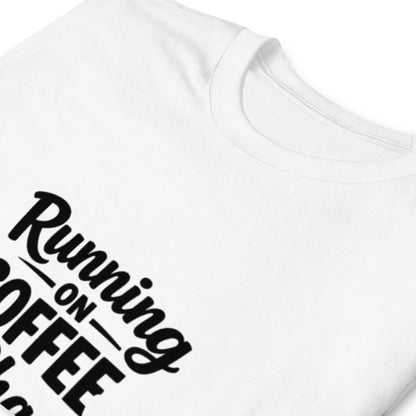 Coffee Chaos T-Shirt, Playful Typography, Caffeine Lover Tee