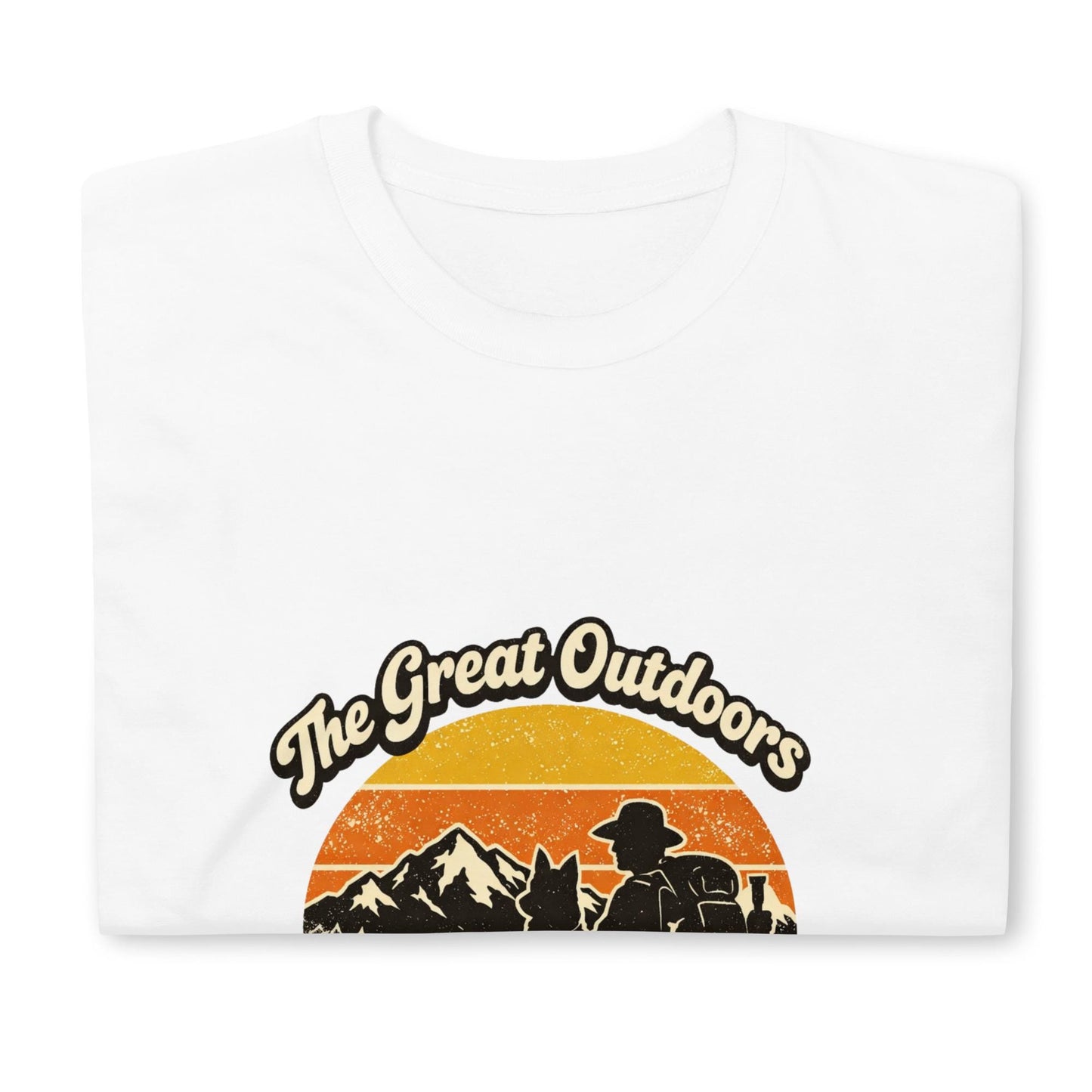 Retro Hiking Dog T-Shirt – Vintage Outdoors Adventure Tee